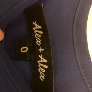 Alex and Alex Blue Dress. Size 0. Worn once